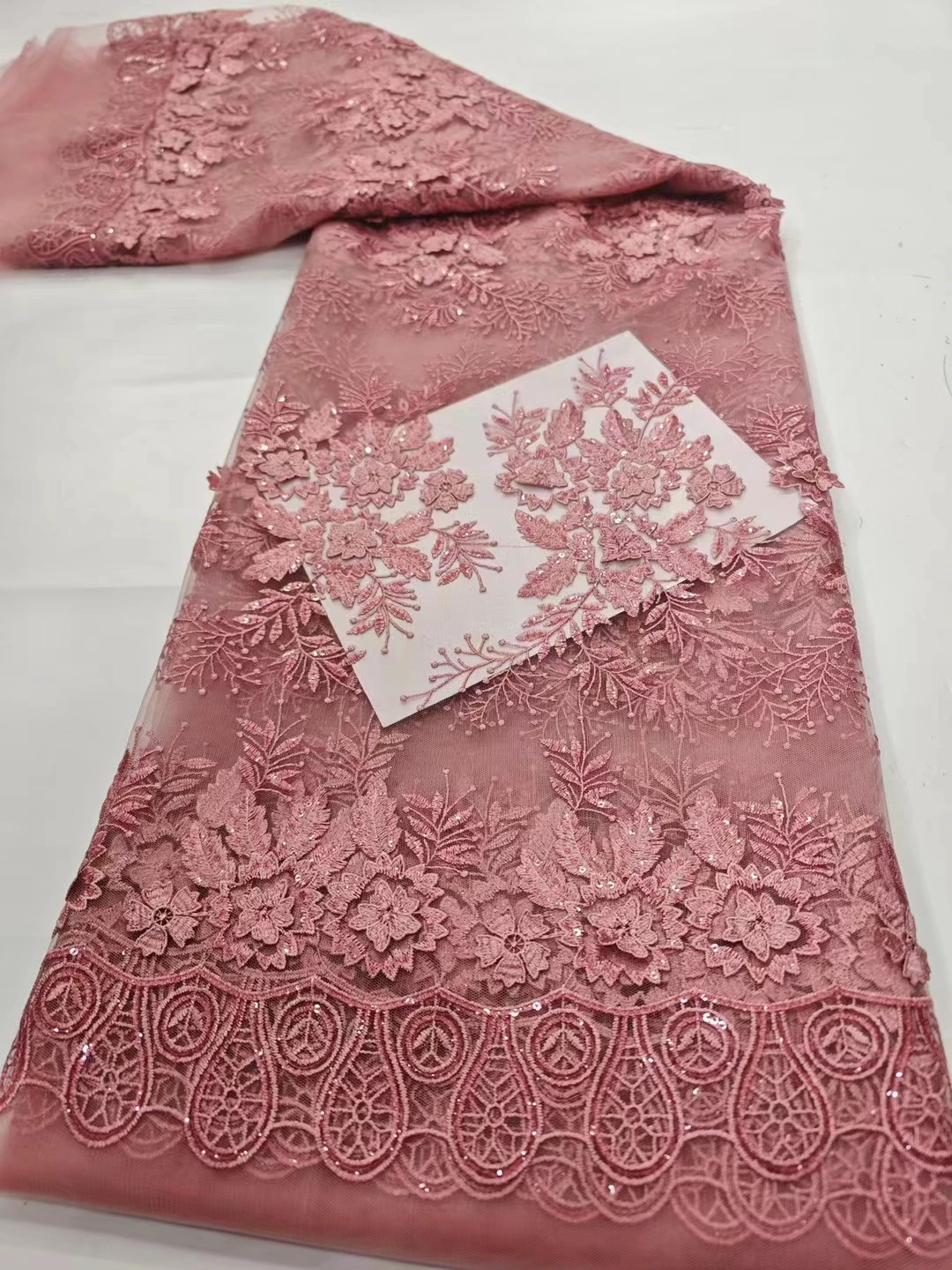 

African Sequins Net Lace Fabric 2024HIgh Quality French Sequined Mesh Lace Fabric for Sewing Luxury Wedding Party Dress XSR1-2