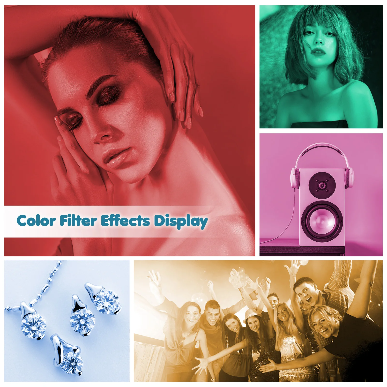 12pcs/set Universal Camera Flash Gels Lighting Filters Color Correction Filter Kit for Speedlight Easy Installation