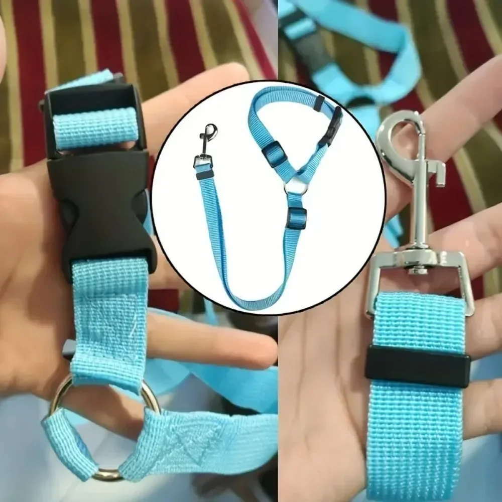 1Pc 2 in 1 Pet Dog Cat Seat Belt for Small Dogs dog seat belt
