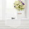 Transparent Acrylic Piggy Bank Key Lock for Kids Square Money Gift Holder Clear Counter Toy Box Safe Storage Children 2