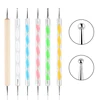 Nail Art Dotting Pen, Spiral Rod Hook Pen, Drawing Painting Marbleizing DIY Manicure tools 1