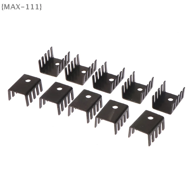【F2-MAX111】10개 TO-220 알루미늄 프로파일 7805 히트싱크 781 라디에이터 히트싱크 19*15*10MM 알루미늄 합금 프로파일 쿨러