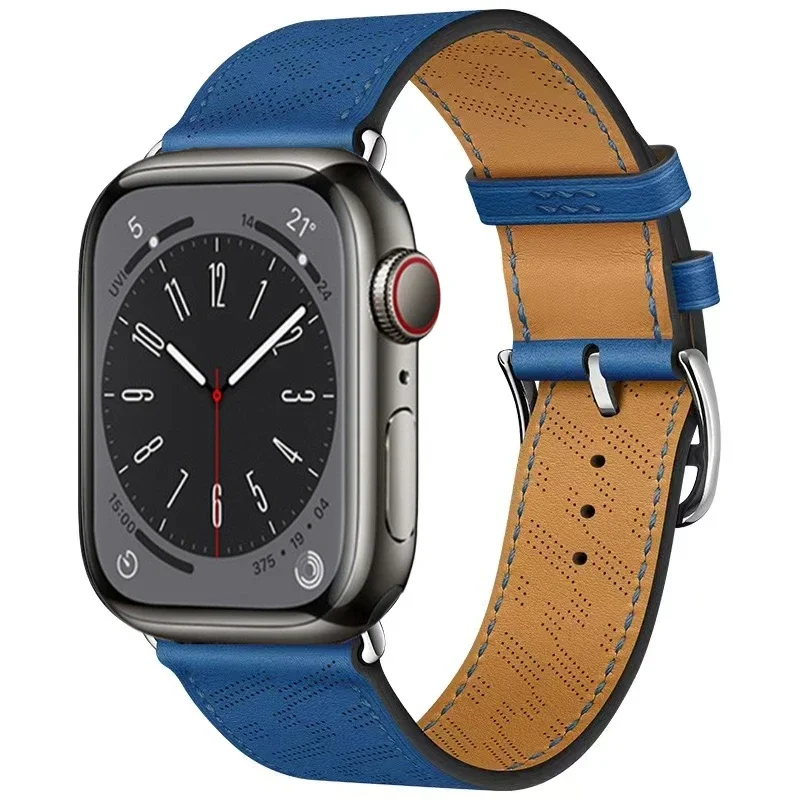 Premium Genuine Leather Watch Strap - Elegant and Versatile Wristband Bracelet