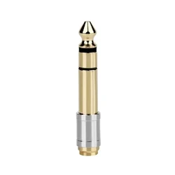 Universal Audio Adapter - Male to Female Connector for Headphone Plug Conversion (Silver)