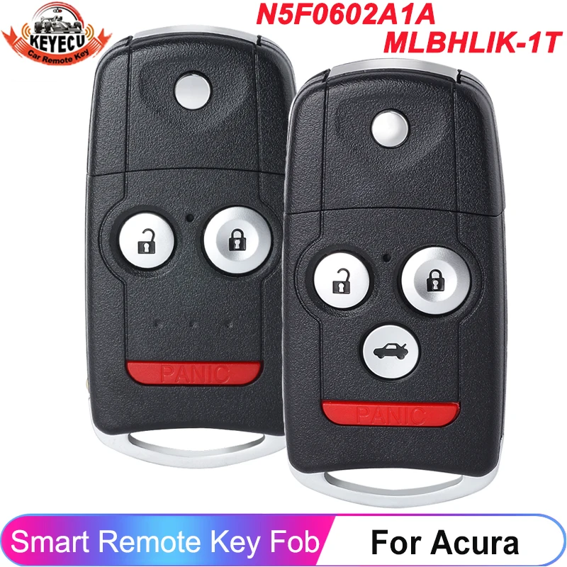 กุญแจรีโมทรถยนต์อัจฉริยะ KEYECU OUCG8D-439H-A N5F0602A1A MLBHLIK-1T สำหรับ Acura MDX RDX TL TSX ZDX ปี 2009 2010 2011 2012 ความถี่ 313.8MHz