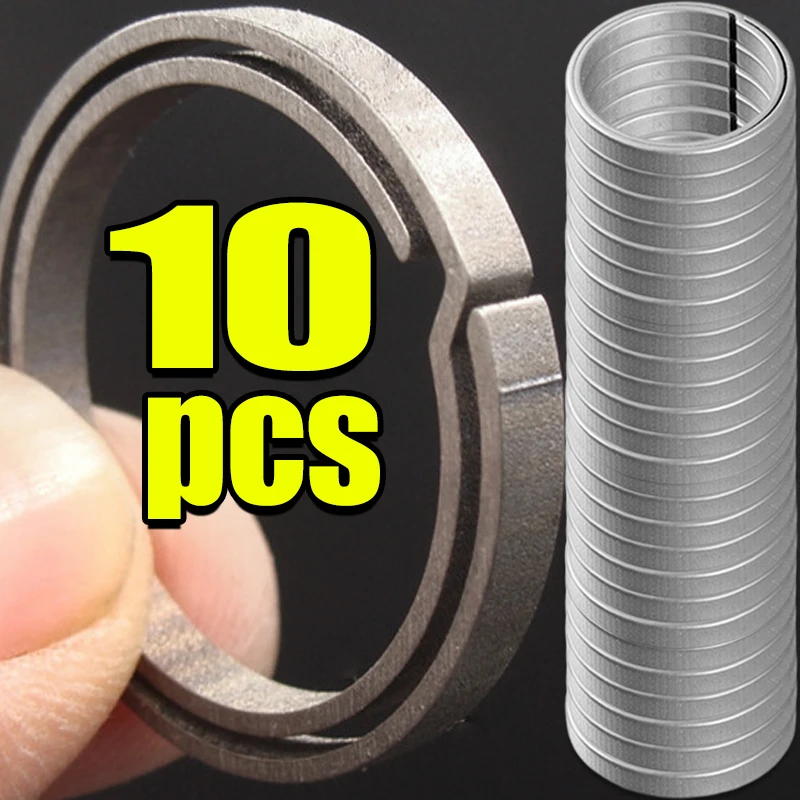Sleek Titanium Keyring Pendant - Durable & Stylish Key Holder