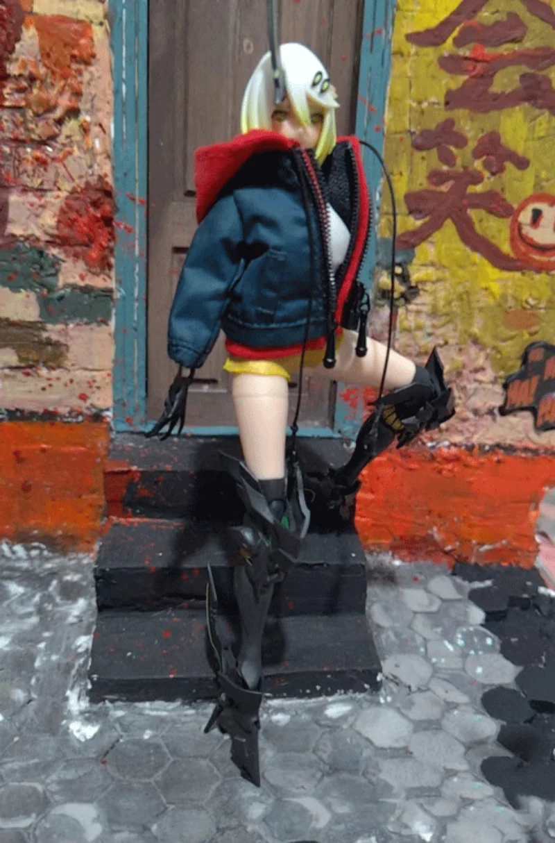 

Custom 1/12 Sodier Clothes Coat Jacket for 6'' figma shf tbl Dolls