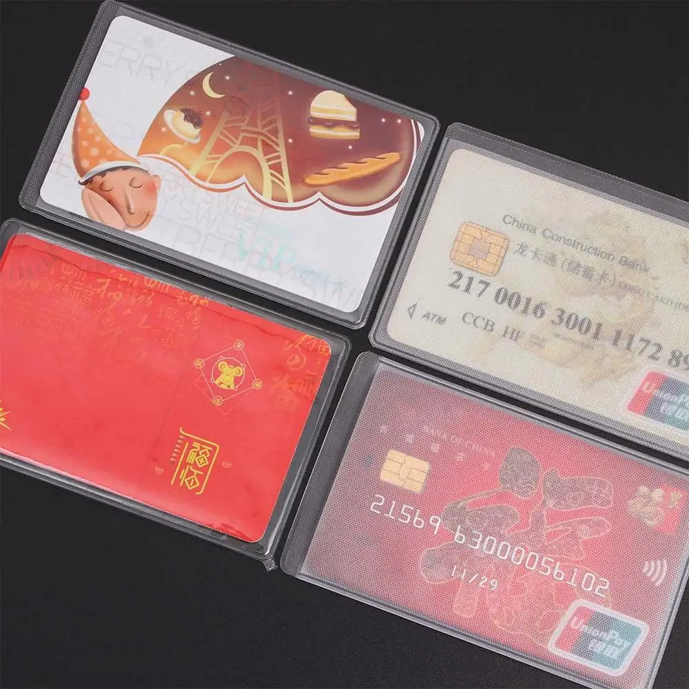 Waterproof Transparent PVC Card Cover For Credit Cards Bank Id Card 10Pcs/Set