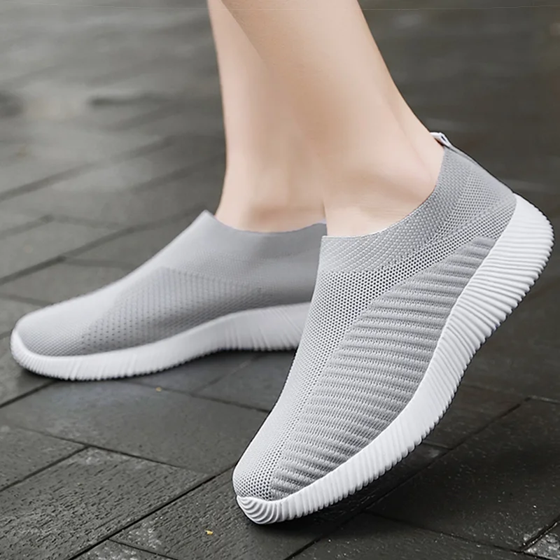 Women Shoes Breathable Flats Elastic Flat Shoes For Women Sneakers Zapatos Mujer Spring Summer Footwear Lightweight Sports women shoes