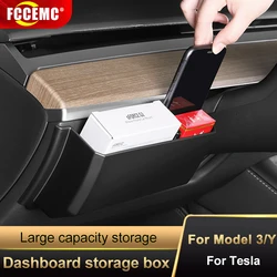 For Tesla Model 3 Model Y center console storage box storage modified car Dashboard Mini Convenience