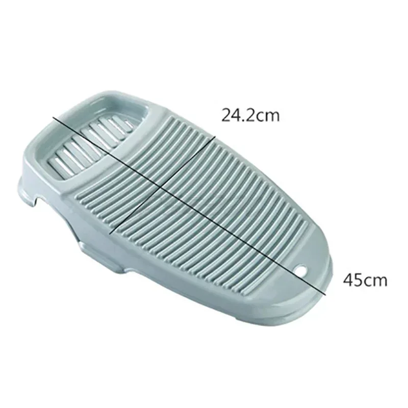 Thickened Plastic Anti-slip Washboard for Hand Washing Clothes Shirts Household Laundry Scrubbing Board