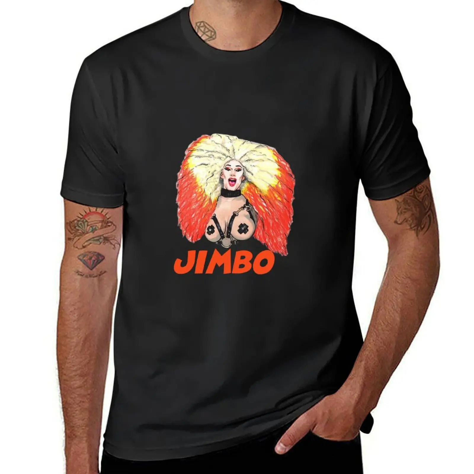 Jimbo Drag T-Shirt oversizeds heavyweights summer clothes oversized t shirt men