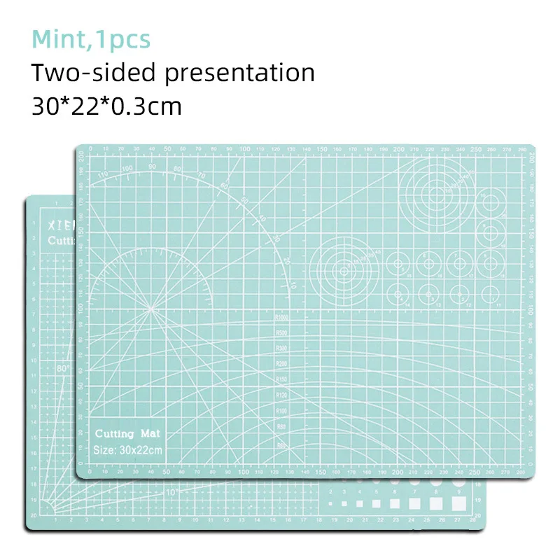 A4 Crafty World Self Healing Cutting Mat for Sewing Quilting & Crafts Craft Mat Fabric Double Sided Cutting Mat