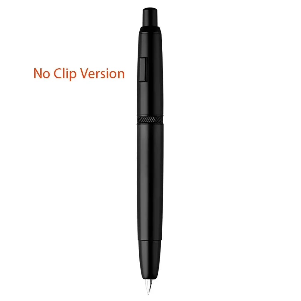 MAJOHN A1 Press Fountain Pen Retractable Extra Fine Nib Metal Clip/No Clip Converter for Writing