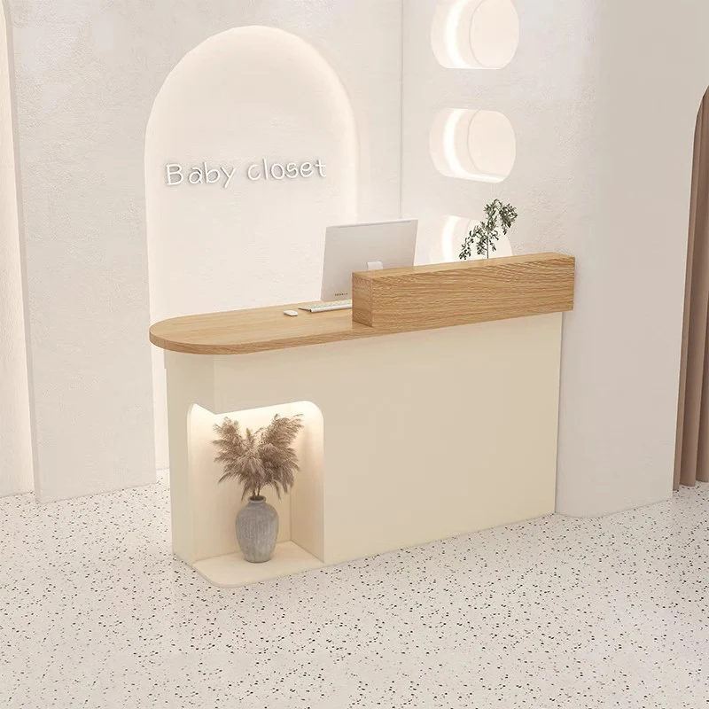 shelves drawers Reception Desks beauty aesthetic design economic Reception Desks clothes store comptoir caisse office furniture
