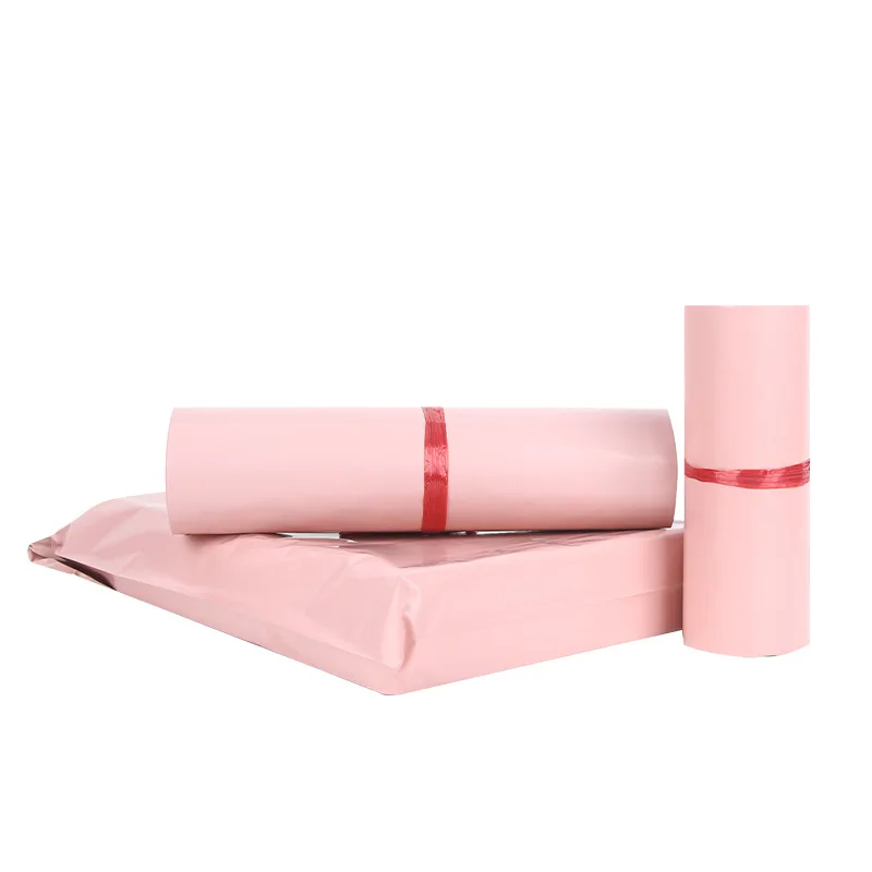 XR GT-Sacs de courrier roses en plastique auto-adhésif, 50 pièces, enveloppe express en poudre postale