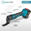 Yofidra Oscillating Multifunction Tool 6 Gears Variable Cordless Woodworking Trimmer Cutting Tools For Makita 18v Battery 4