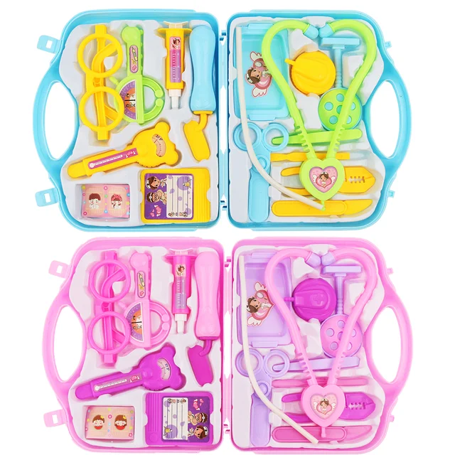 Médecin pour enfants, jouet Playhouse, coffret à médicaments portable, stéthoscope, injection pour filles et garçons 1