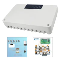 5/8 โซนเครื่องทําความร้อนกลาง Hub Controller ระบบทําความร้อนใต้พื้นสําหรับหม้อต้มแก๊สปั๊มวาล์ว Actuator 1