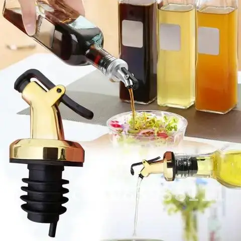 

2021 Wine Pourer Spout Bottle Stopper Leak Proof Bottle Cap Dispenser Olive Oil Sprayer Kitchen Tools