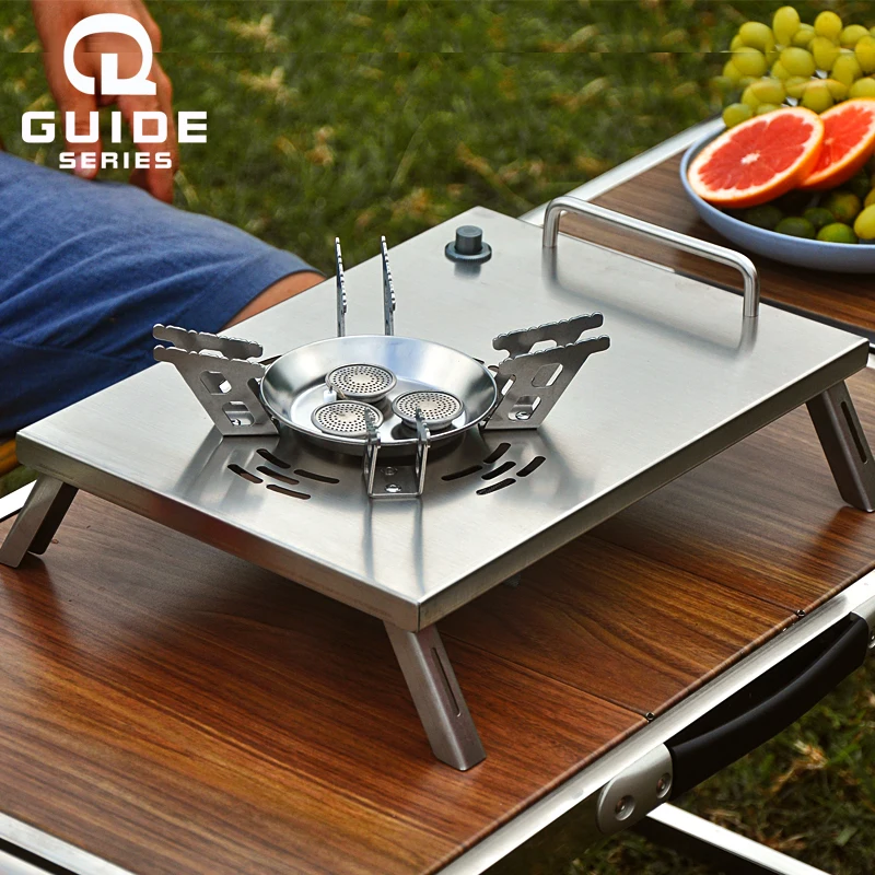 Foldable Windproof Lotus Stove, Portable Gas Stove, Electric Ignition,  Outdoor Camping, Picnic, A827 - AliExpress