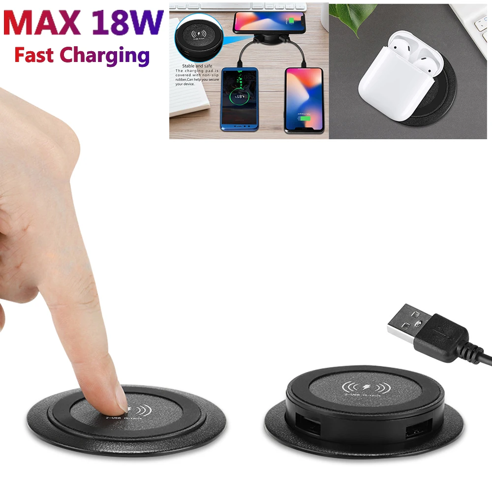 Charging Pad Embedded Desktop Wireless Charger Desktop Embedded