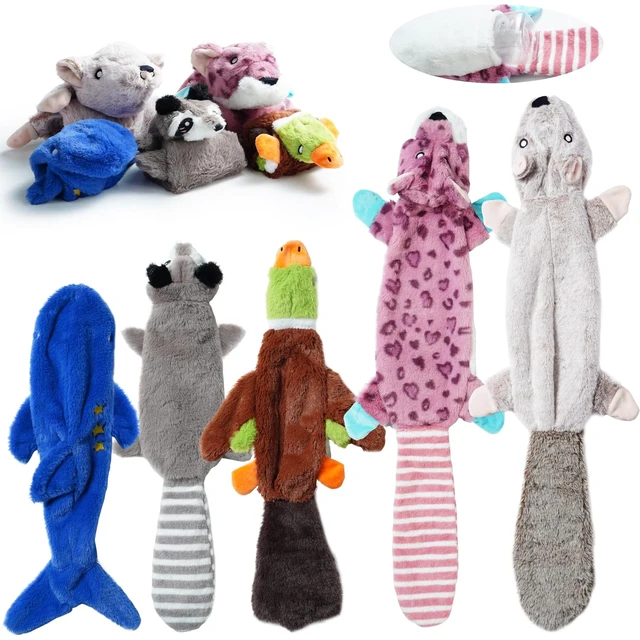 Dog Squeaky Toys, Crinkle Plush Dog Toys, No Stuffing Dog Toys for Small Medium Large Dogs, Stuffless Puppy Toys for Boredom Dog Squeaky Toys, Crinkle Plush Dog Toys, No Stuffing Dog Toys for Small Medium Large Dogs, Stuffless Puppy Toys for Boredom