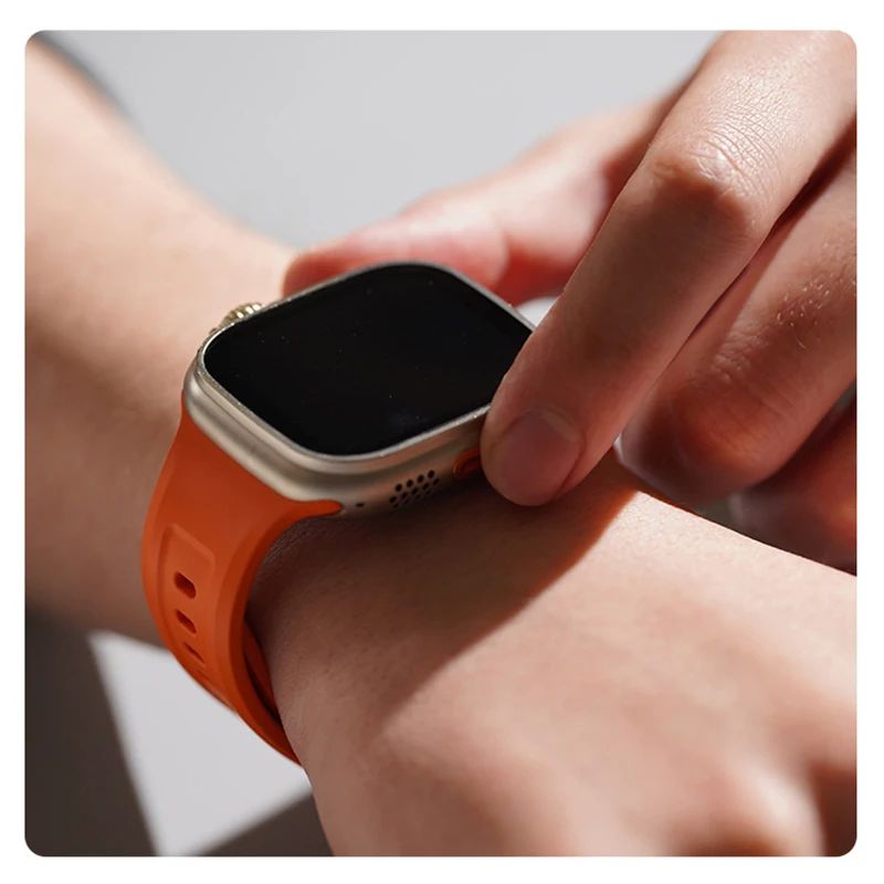 Apple Watch 9 Ultra 2  Ҽ  Ʈ, 49mm   , iWatch Series Ultra 8 7 45mm 41mm SE6 44mm 40mm 321