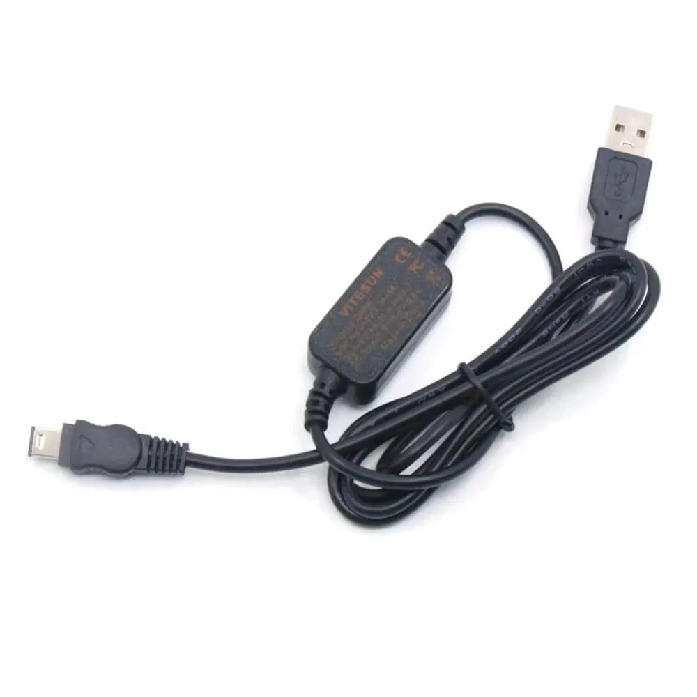5V USB Drive Cable Power Adapter Charger AC-L10 AC-L10A AC-L10B AC-L10C AC-L15 AC-L15A AC-L100 AC-L100B AC-L100C for Sony TRV210