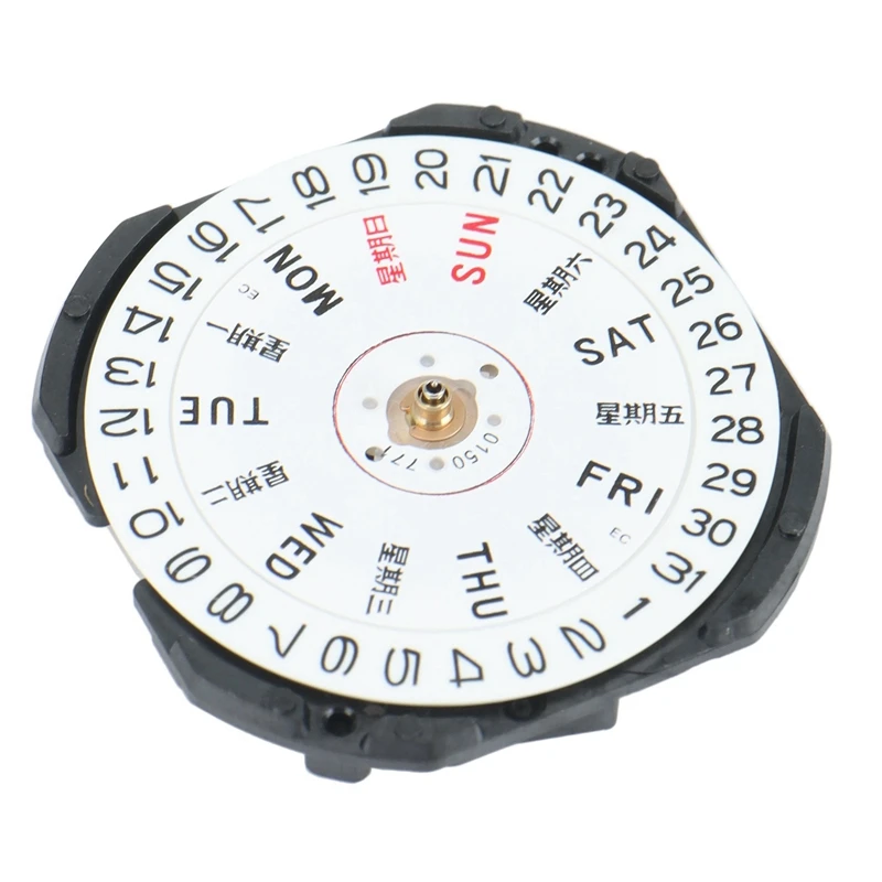 

Часы наручные VX33E с тремя контактами, аксессуары для часов, кварцевый механизм с двойным календарем и окошком, без батареек