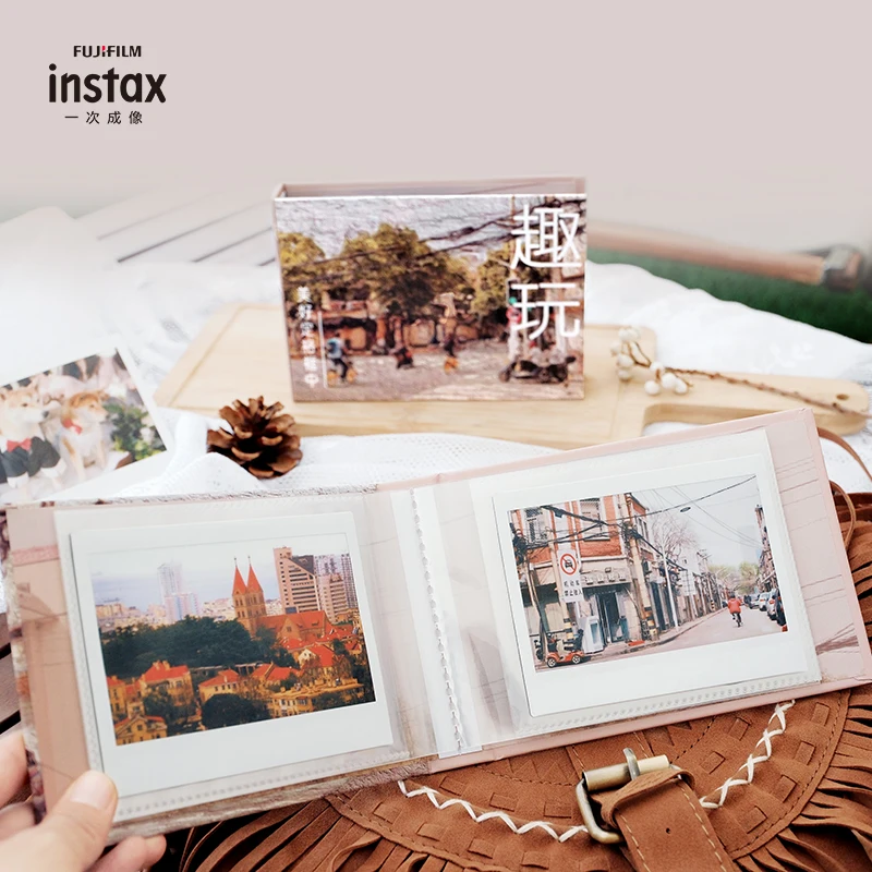 5-Inch Photo Albums 28 Pocketes For Fujifilm Instax Wide 400/300/200/100 Plastic Sealed Insertion Wide Album
