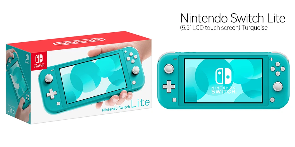 Nintendo Switch Lite 32GB internal storage 5.5 inch LCD touch screen Bluetooth 4.1Wi-Fi NFC Blue Turquoise Grey Yellow Coral