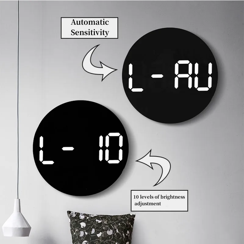 10-Inch LED Digital Wall Clock 6