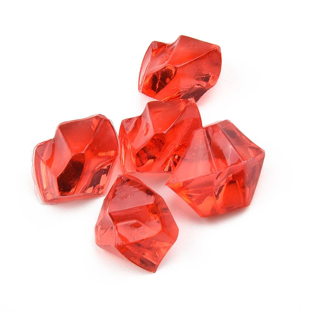 200PCS Acryl Steine Kristall Acryl Edelstein Kinder Mischfarbe Ornamente Vase Hochzeit Party 6*9mm Zubehör DIYSchmuck Dekor – Detail 7