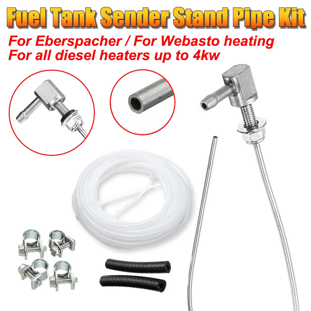 Air Diesel Parking Heater Fuel Stand Pipe Fuel Tank Pick Up Low Profile Standpipe Kit Fuel Tank