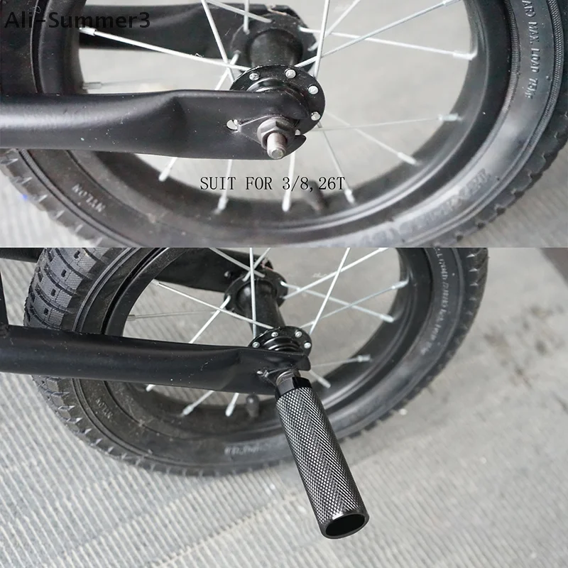 1Pcs Legierung Fuß Stunt Peg Für BMX Bike Fit 3 8 Zoll Achsen Fahrrad Pegs Anti Skid Blei Rest Pegs fahrrad Zubehör – Detail 6