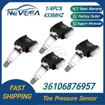 Nevosa 공압 공기압 게이지 TPMS 센서, BMW 5 G30 G31 G38 BMW 6 G32 용, 1/4PCs 36106876957 6887147, A0009052102, 433MHz