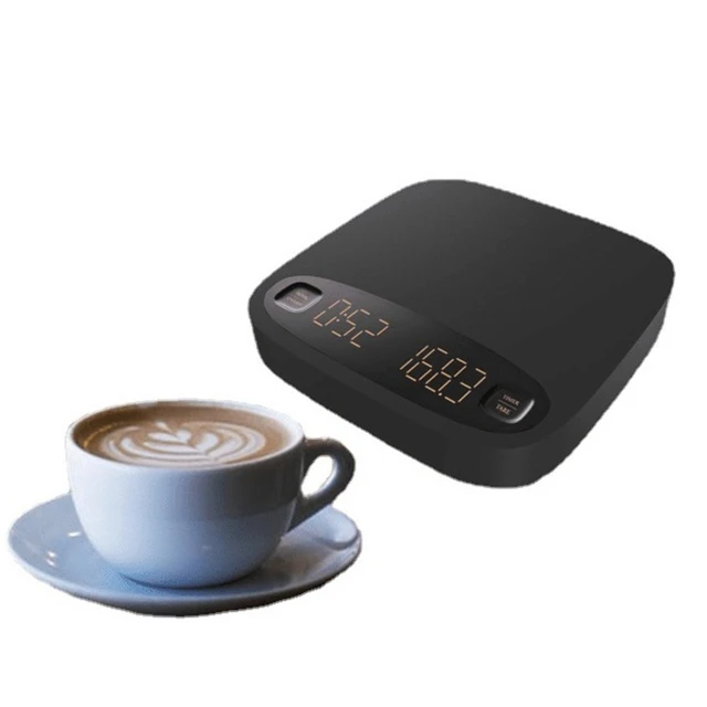 Konyhai Skála Újratölthető Csepegtető Kávé 2Kg/0,1 G Nagy Pontosságú Gramm Vízbiztos Lcd Digitális Méretű Fekete Sütés - Image 5