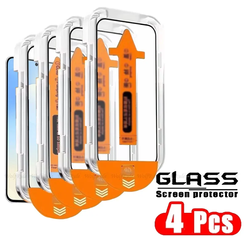 Premium 9H Tempered Glass Screen Protector - Easy Installation, Dust-Free (1-4 Pack)