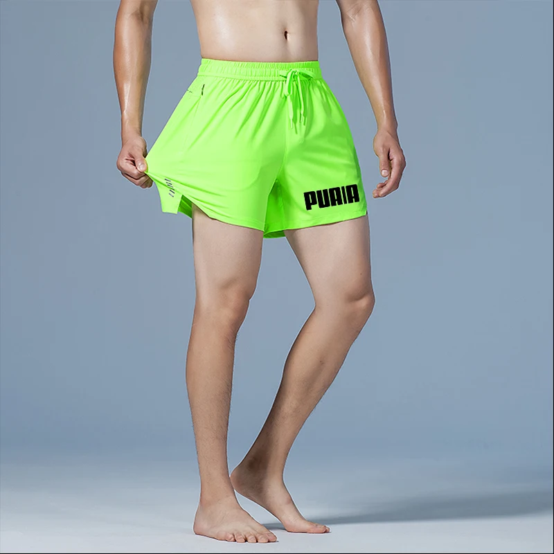 2024 New Men's Shorts Beach Pants Quick drying Running Sports Shorts Gym Training Pants Summer New Casual Classic Plus Size