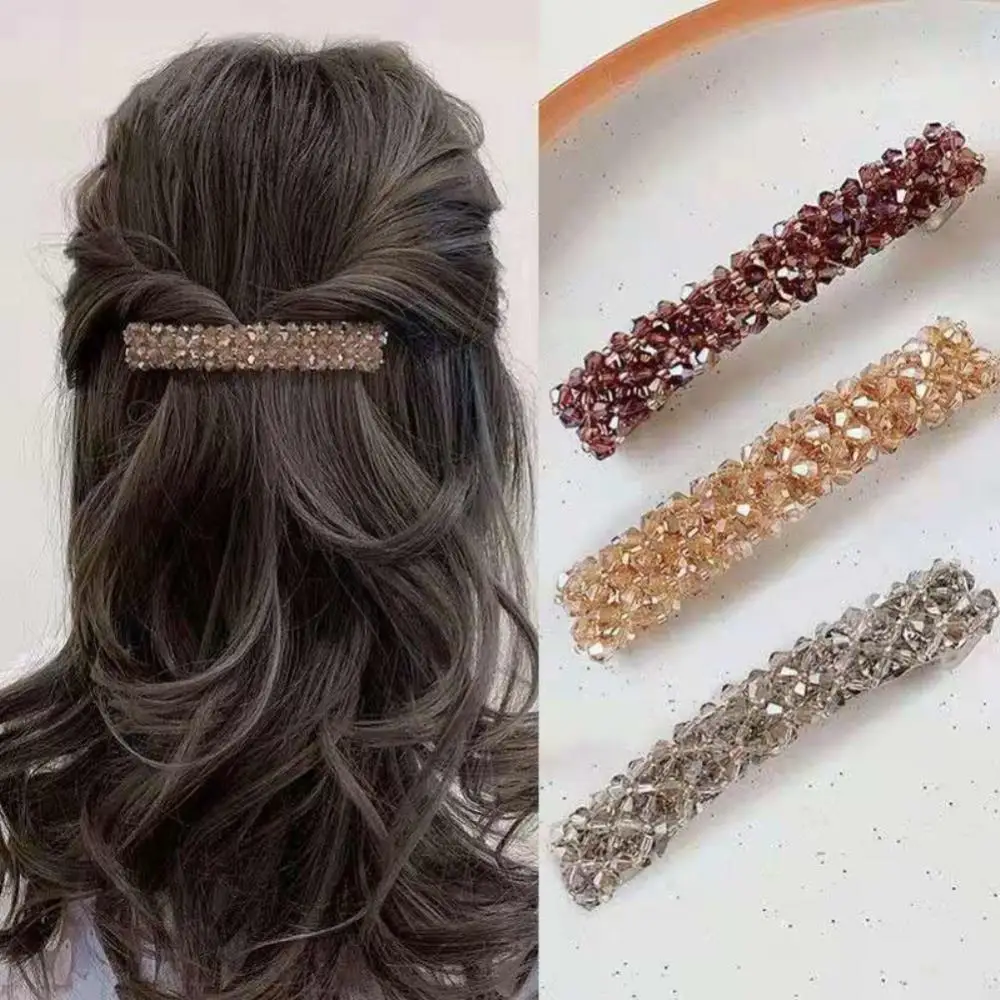 

Fashion Crystal Hair Clip Elegant Women Shining Luxury Rhinestone Hairpins Hair Accessories Girls Headwear Gift Hair Clips
