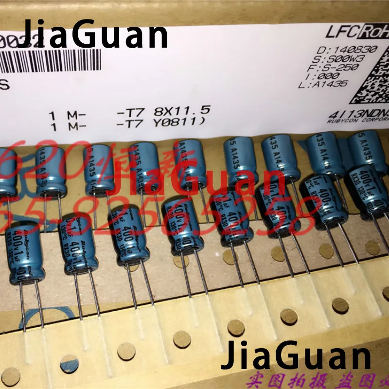 Новый электролитический конденсатор 400RX301M RUBYCON RX30 400V1UF 8X11.5MM rx30 1 мкФ/400V 130 degree мкФ