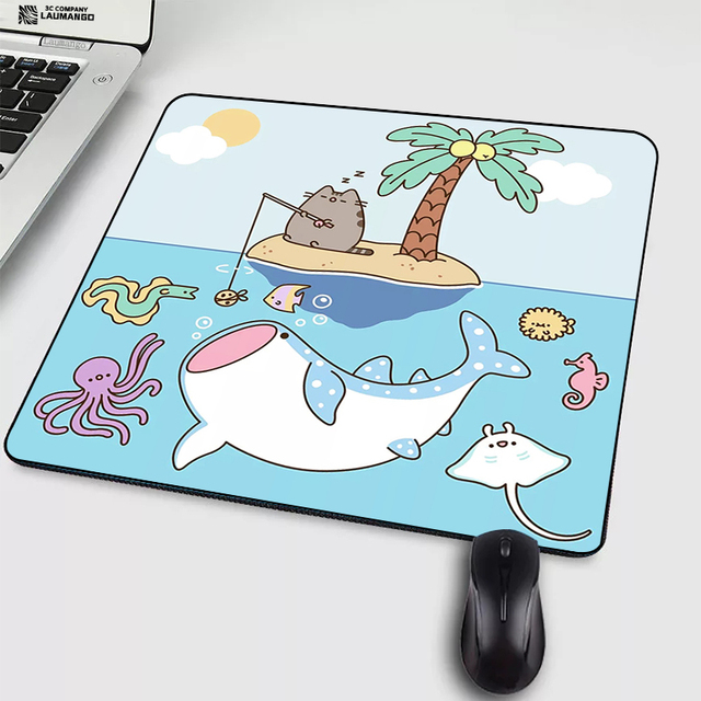 Cat Cartoon Mouse Pad Anime Mausepad PC Gamer Cabinet Tapis De Souris Varmilo Keyboard Gaming Accessories Laptop Mousepad
