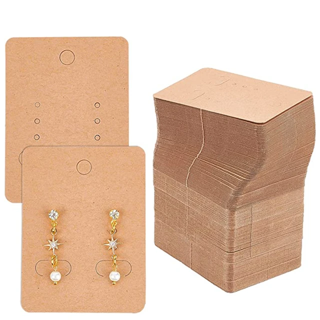 Earring Card Holder Earring Display Cards Hanging Earring, Kraft