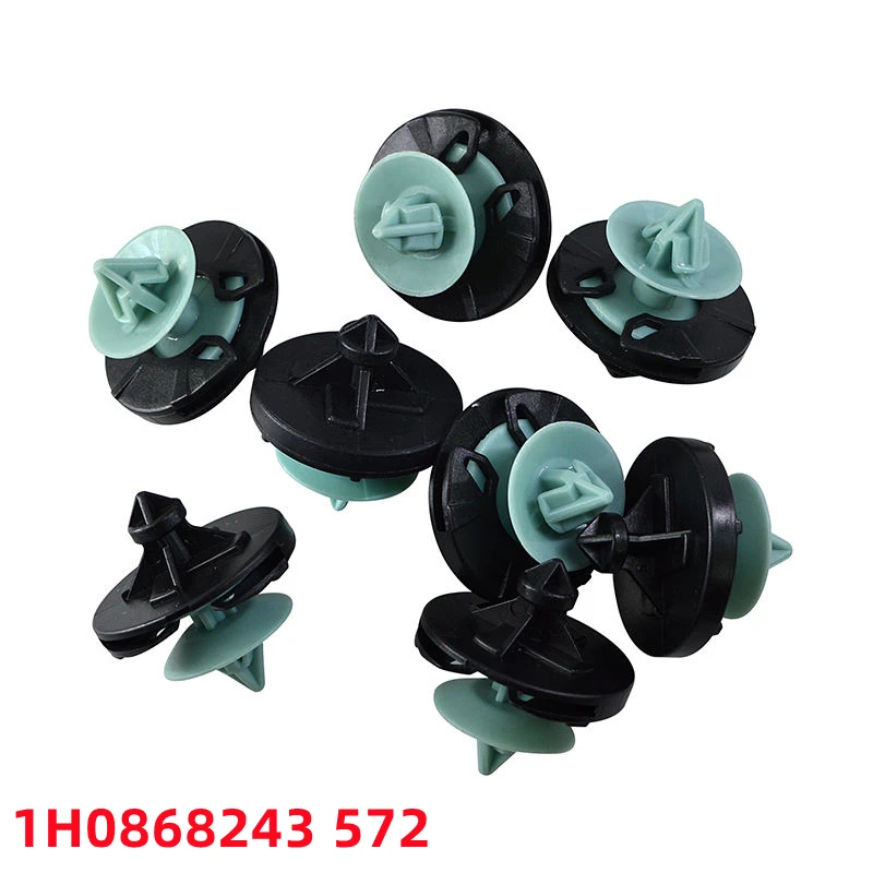 

100Pcs Auto Plastic Clips Push Type Clip Plastic Trim Panel Retainers 1H0868243 572 D232