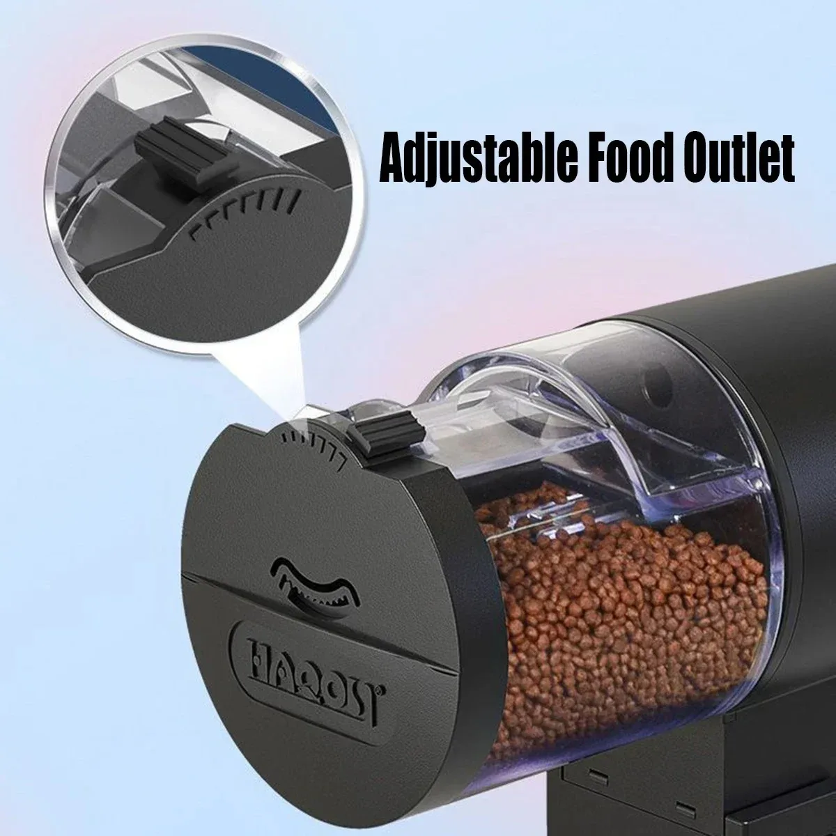 Automatic 100ML Fish Feeder with Programmable Timer and Battery Operation