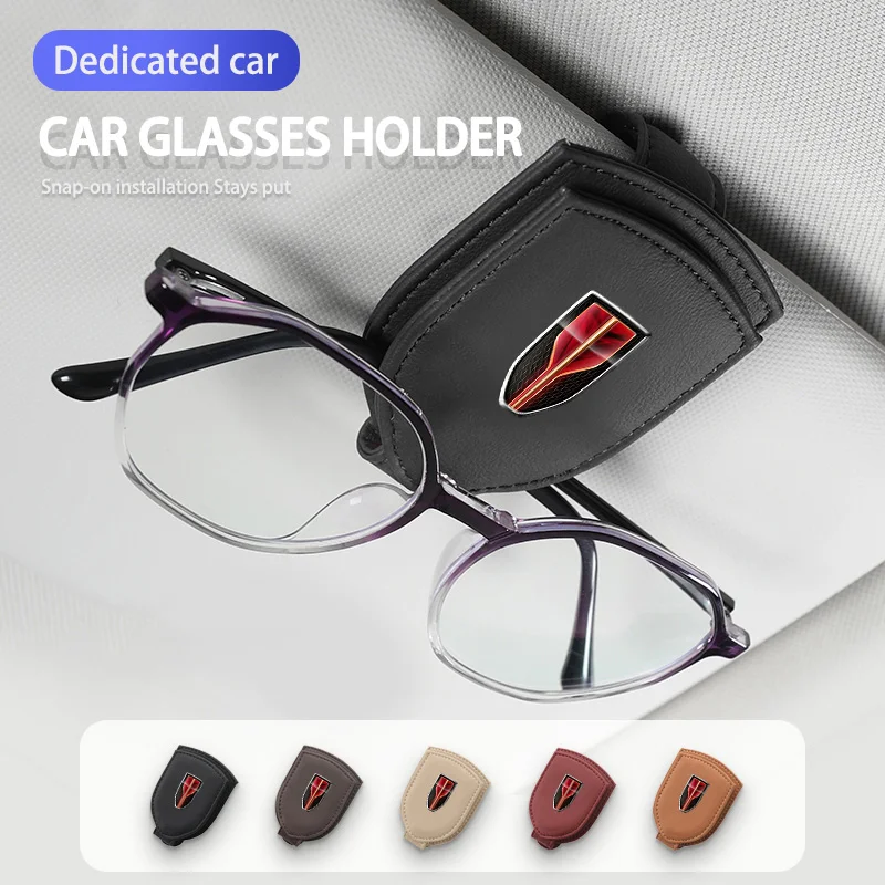 Per Hong Qi Visiera Parasole Per Auto In Pelle Occhiali Clip Organizer Accessori Per La Conservazione Bandiera Rossa H5 Faw Bandiera Rossa Hong Qi Hs5