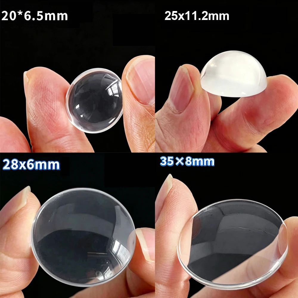 Multi-Size Mini Optical Glass Plano-Convex Condenser Lens Collection