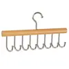 8 Hooks Bra Hanger Belts Camisole Clothes Organizer Rack Tie Hats Scarf Holder Non-slip Space Saving Wardrobe Storage 1