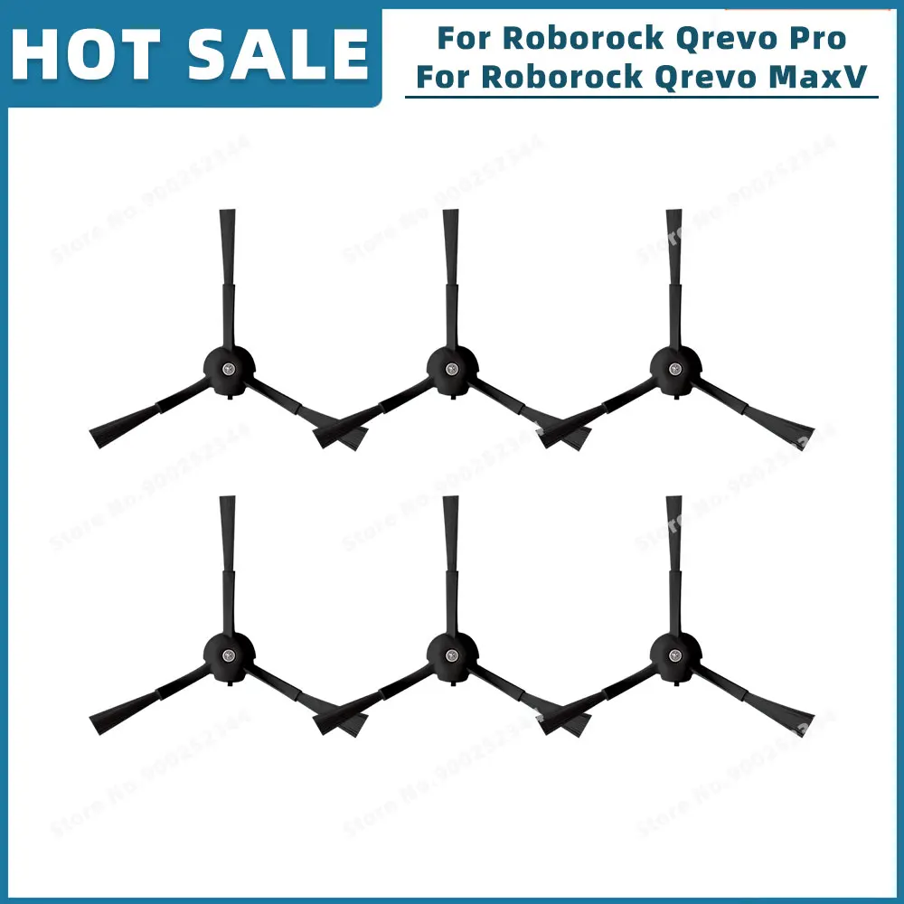 Kit Accessoires De Rechange Pour Roborock Qrevo – 1 Brosse Principale, 6 Brosses Latérales, 4 Filtres, 6 Sacs à Poussière, 4 Serpillières